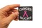 Patch, Embroidered Patch (Iron-On or Sew-On), Cancer Sucks (Breast Cancer Pink Ribbon), 2.5" x 2.5"